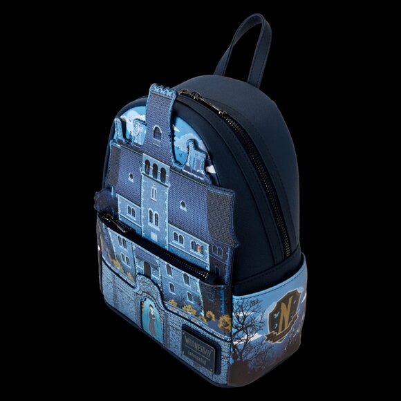 Wednesday Nevermore Academy Castle Glow Mini Backpack NWT main image 4